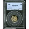 Image 1 : 1869 3CN  MS66 PCGS. This is a gorgeous Gem quality