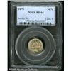 Image 1 : 1870 3CN  MS66 PCGS. Tied for the finest certified