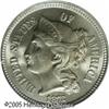 Image 1 : 1872 3CN  MS66 PCGS. A remarkable, fully frosty spe