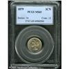 Image 1 : 1879 3CN  MS65 PCGS. Boldly struck, and light tan p