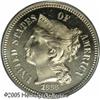 Image 1 : 1868 3CN  PR66 Cameo PCGS. Exquisitely struck with