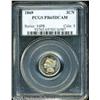 Image 1 : 1869 3CN  PR65 Deep Cameo PCGS. Faint speckled oliv