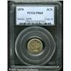 Image 1 : 1870 3CN  PR65 PCGS. A layer of champagne-gold pati