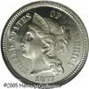 Image 1 : 1877 3CN  PR67 Cameo NGC. The '77 Nickel Three Cent