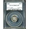 1880 3CN  PR66 Cameo PCGS. Light lilac and golden s