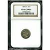 Image 1 : 1887/6 3CN  PR66 Cameo NGC. The underdigit is espec