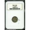 Image 1 : 1867 3CN  PR65 NGC. Rose and yellow-green hues illu