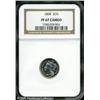 Image 3 : 1868 3CN  PR67 Cameo NGC. The untoned obverse and r