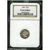 Image 1 : 1869 3CN  PR66 Cameo NGC. Exquisitely well struck,