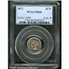 Image 1 : 1872 3CN  PR66 PCGS. Especially well mirrored and t