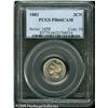 Image 1 : 1883 3CN  PR66 Cameo PCGS. Just the lightest hint o