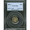 Image 1 : 1887/6 3CN  PR65 PCGS. This is an unusual example i