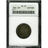 1834 25C  AU55 ANACS. B-1, R.1.Medium gray toning,