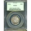 Image 1 : 1894 25C  MS64 PCGS. Well struck with pleasing full
