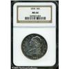 Image 3 : 1834 50C  Small Date, Small Letters MS66 NGC. O-111