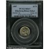 Image 3 : 1887 3CN  MS67 PCGS. A peerless, satiny representat