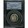 Image 3 : 1897 25C  PR67 Deep Cameo PCGS. Proof production fr