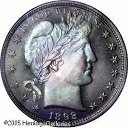 1892 50C  PR68 PCGS. The 1892 has an enduring popul