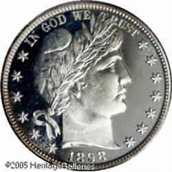 1898 50C  PR68 Deep Cameo PCGS. This year saw only