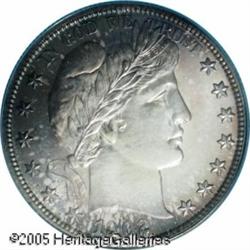 1902 50C  PR67 Cameo PCGS. The brilliant centers ar