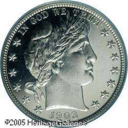 1903 50C  PR67 Cameo PCGS. Pleasing white on black