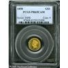 Image 3 : 1858 G$1  PR65 Cameo PCGS. Like most of the pre-188