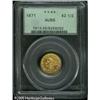 Image 1 : 1871 $2 1/2  AU55 PCGS. Well struck and seemingly f