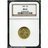 Image 3 : 1861 $5  MS65 NGC. The 1861 is not a rare date by N
