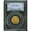 Image 1 : 1895 $5  MS63 PCGS. Softly struck on Liberty's thro