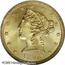 1902 $5  MS67 NGC. Following the 1902 just offered