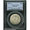 Image 1 : 1917-D 50C  Reverse AU58 PCGS. Speckles of olive-go