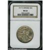 Image 3 : 1917-S 50C  Obverse MS62 NGC. Moderate steel-gold c