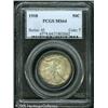 Image 1 : 1918 50C  MS64 PCGS. A ring of deep charcoal brown