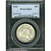 Image 3 : 1918 50C  MS65 PCGS. The 1918 Half Dollar is a rath