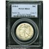 Image 1 : 1918-S 50C  MS63 PCGS. Nearly full brilliance on bo