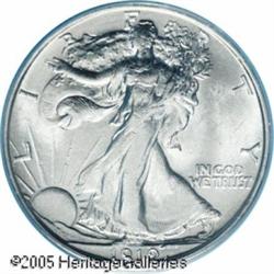 1919-D 50C  MS62 PCGS. A pleasing example of this r