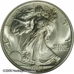 1921 50C  MS64 NGC. While even scarcer than the mor