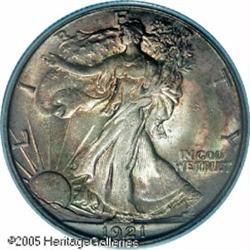 1921-D 50C  MS64 PCGS. One of the widely recognized