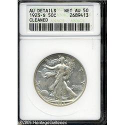 1923-S 50C --Cleaned--ANACS. AU Details, Net AU50.