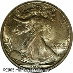 1923-S 50C  MS64 ANACS. A near-Gem example of this