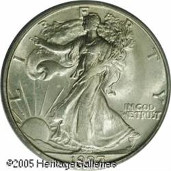 1927-S 50C  MS64 PCGS. One of only five half dollar