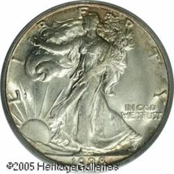 1928-S 50C  MS64 PCGS. A bright, frosty sheen emana