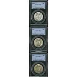 1934 50C  MS65 PCGS, lovely golden-brown and pink c