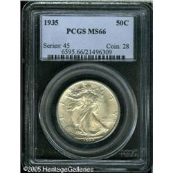 1935 50C  MS66 PCGS. A creamy, mark-free specimen w