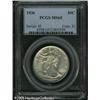 Image 1 : 1936 50C  MS65 PCGS. Silvery-gray surfaces display