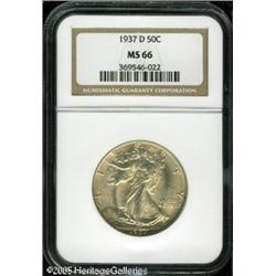 1937-D 50C  MS66 NGC. Exceptional quality and unque