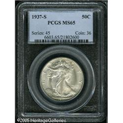 1937-S 50C  MS65 PCGS. Well struck, with lustrous s