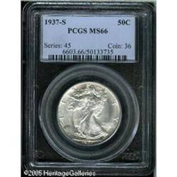 1937-S 50C  MS66 PCGS. This is a wonderful Gem with