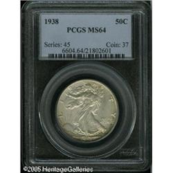 1938 50C  MS64 PCGS. Sharply impressed and lustrous