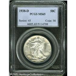 1938-D 50C  MS65 PCGS. Brilliant surfaces are lovin